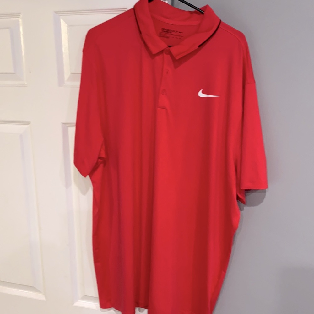 Nike Golf Men’s XXL Dri Fit Dry UV Polo Red
